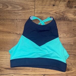 Born Primitive Teal and Navy Sports Bra